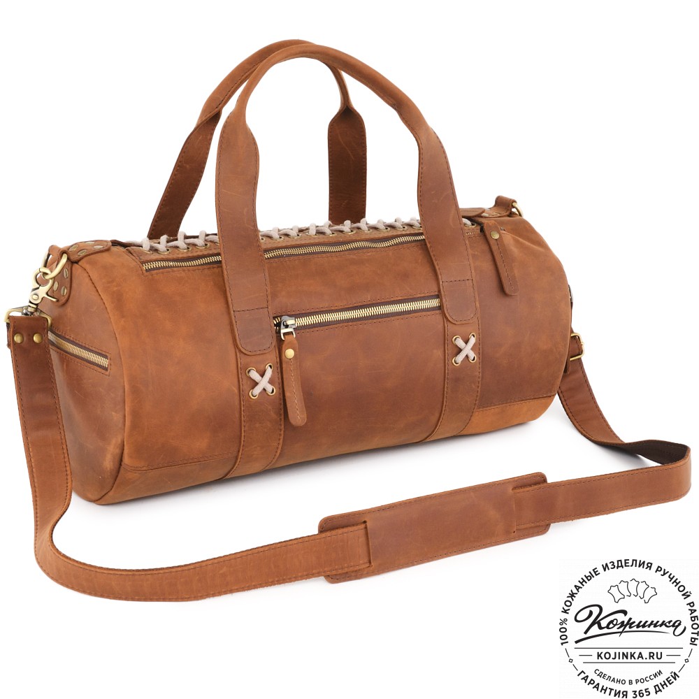  Кожаная сумка "Тайлер" (коричневый крейзи) 